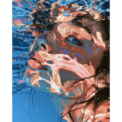 Blue-Eyed Undertow | Paint by Number
