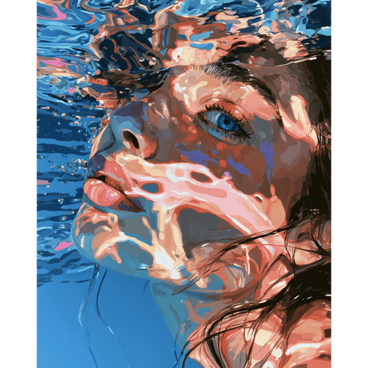 Ressac aux yeux bleus | Peinture à numéros