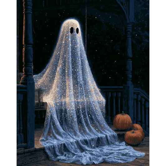 Fantasma Scintillante sotto il Portico | Dipingi con i numeri