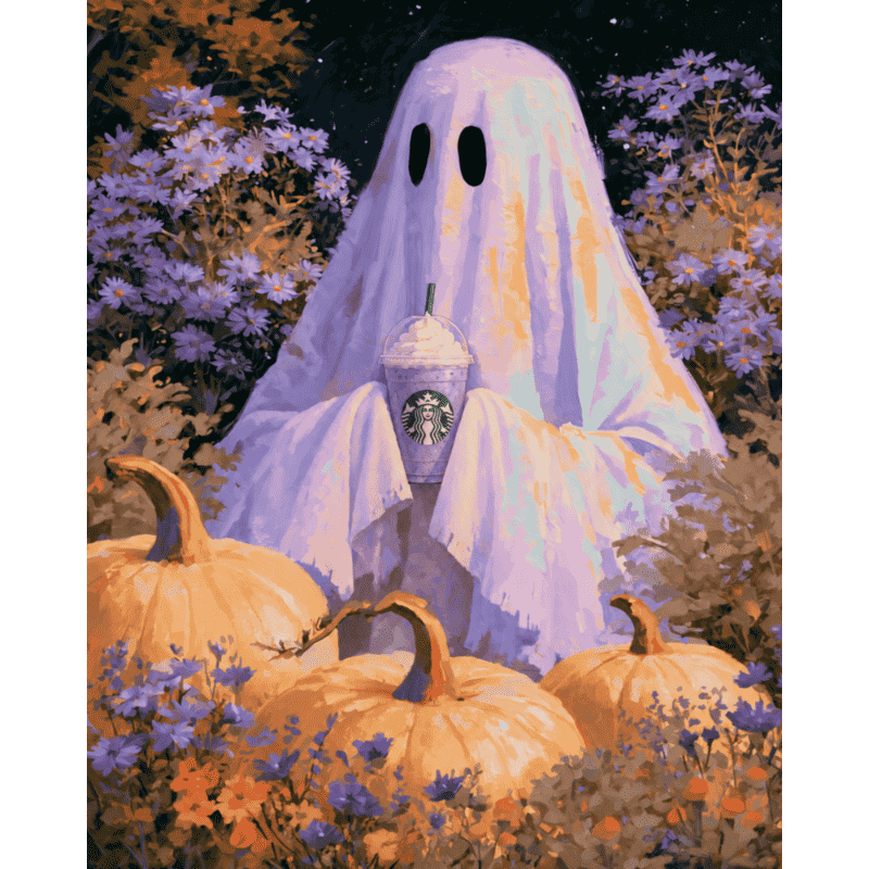 Il Dolce Ghiacciato del Fantasma | Dipingi con i numeri