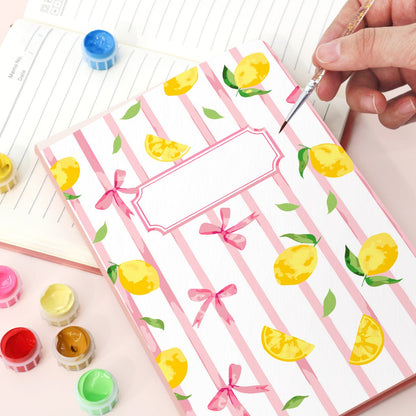 Paint by Number Notebook - Lemon Bows