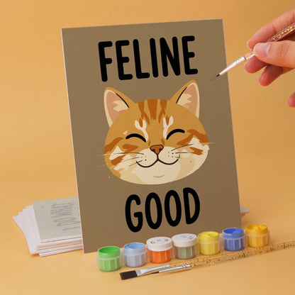 6 Wooden Board Mini Paintings – Cattitude Quotes