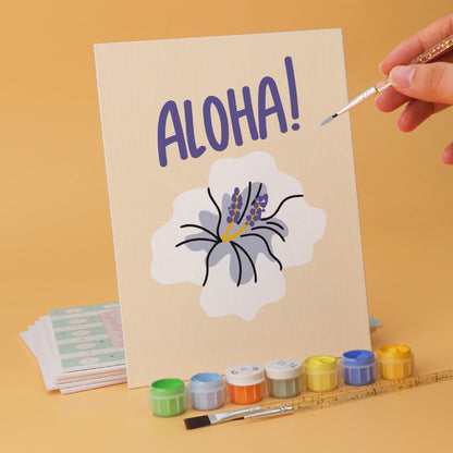 6 Wooden Board Mini Paintings – Cheers and Wishes
