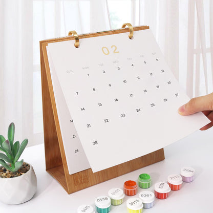 2027 Paint by Numbers Desk Calendar | Flower Market Edition