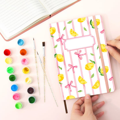 Paint by Number Notebook - Lemon Bows