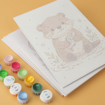 6 Wooden Board Mini Paintings – Baby Animal Friends