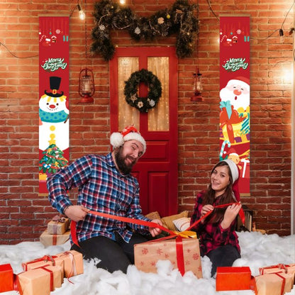 Paint-by-Number Door Panels – Santa & Snowman Set