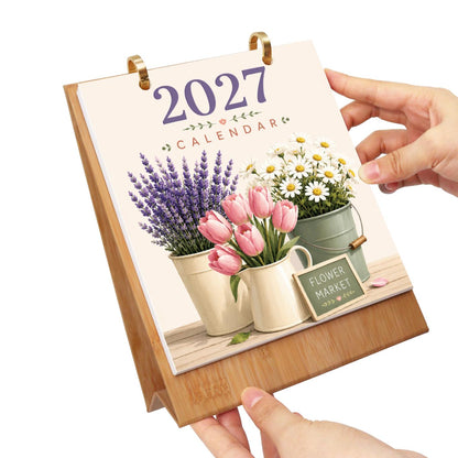 2027 Paint by Numbers Desk Calendar | Flower Market Edition