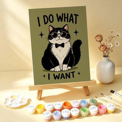 6 Wooden Board Mini Paintings – Cattitude Quotes