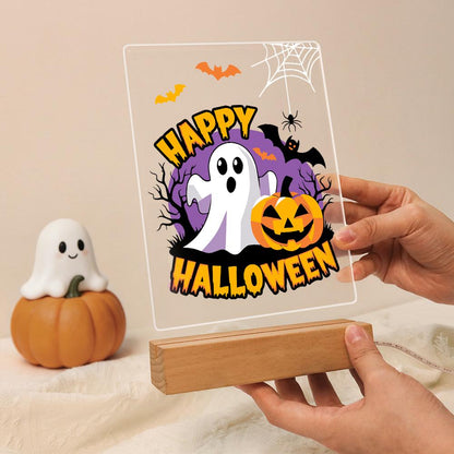 Paint by Number Halloween Lamp - Happy Halloween