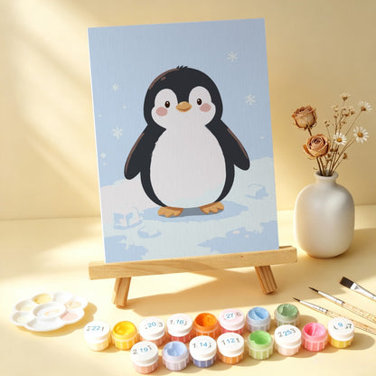 6 Wooden Board Mini Paintings – Baby Animal Friends