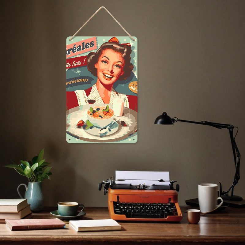 Metal Paint by Number Poster – Breakfast