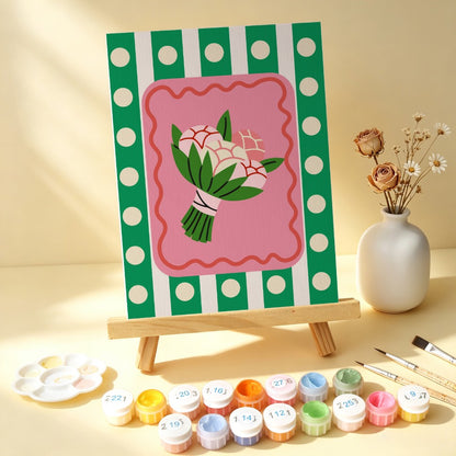 6 Wooden Board Mini Paintings – Cheers and Wishes