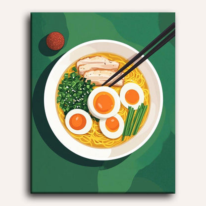 Ramen noodles | Paint by Numbers