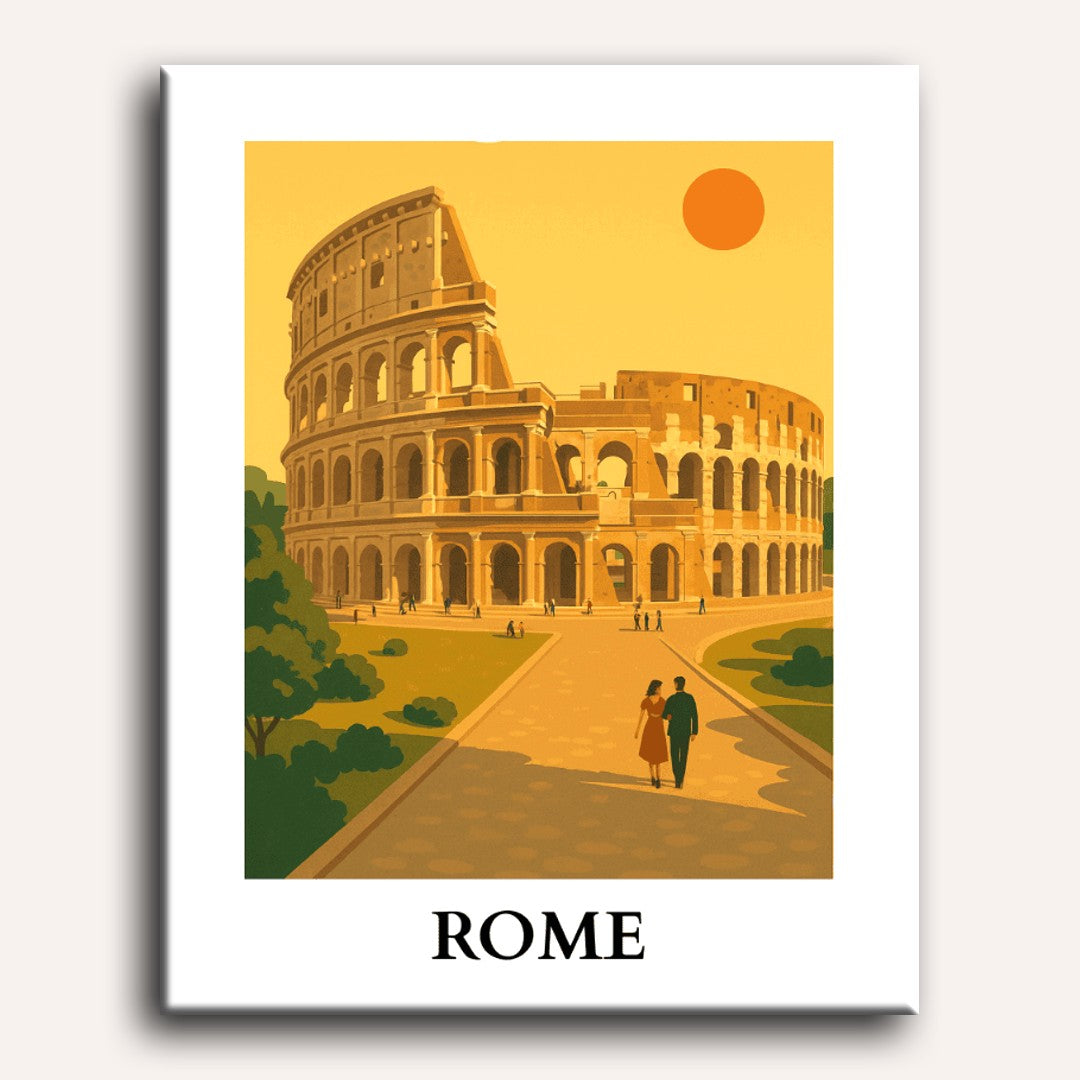 Travel Poster - Rome | Paint by Number