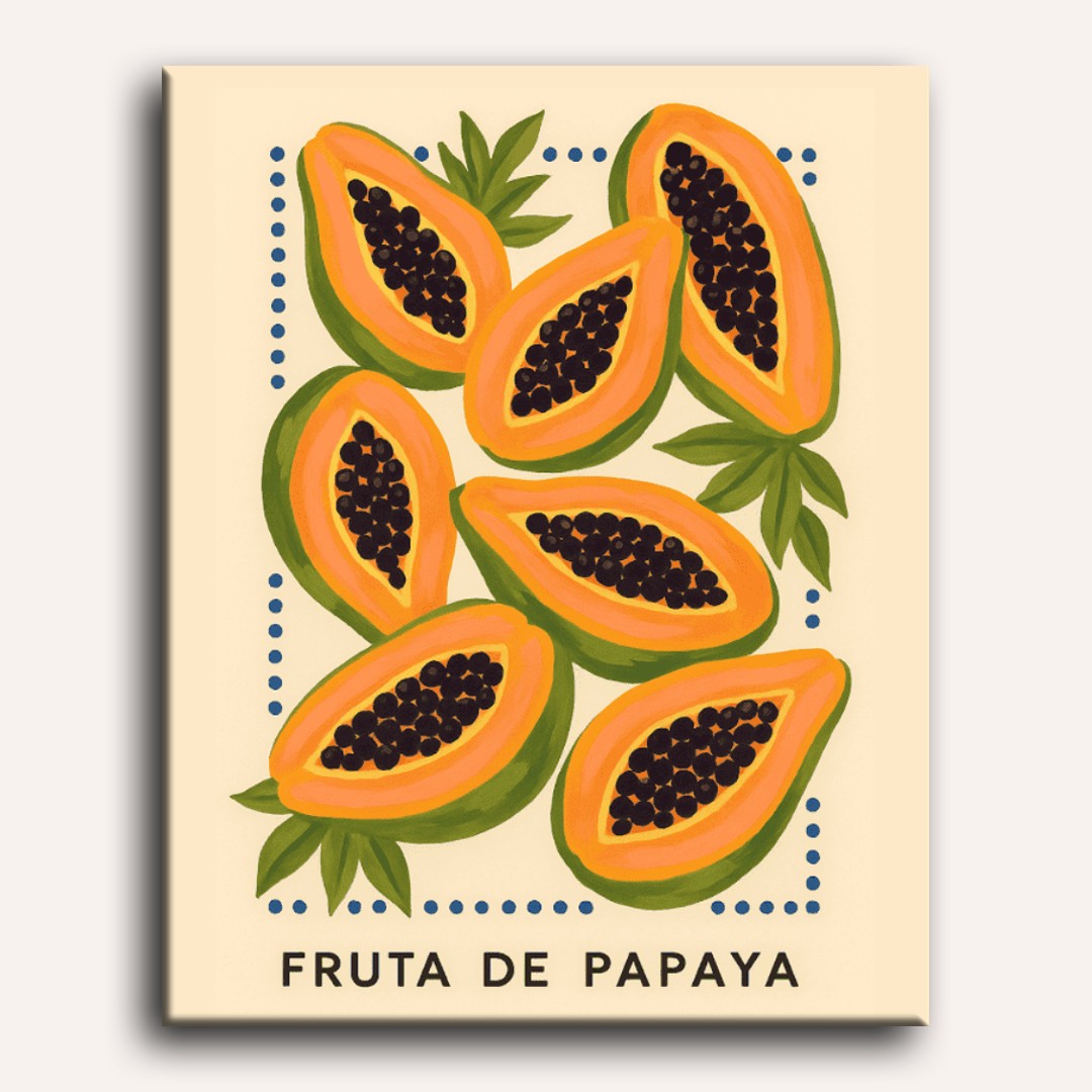 Italian Papaya | Paint by Number