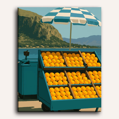 Lemon stand | Paint by Number