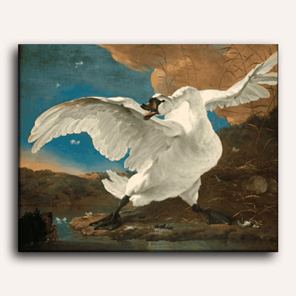 The Threatened Swan - Jan Asselijn | Paint by Numbers