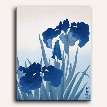 Irises - Schwertlilien Ohara Koson | Paint by Number