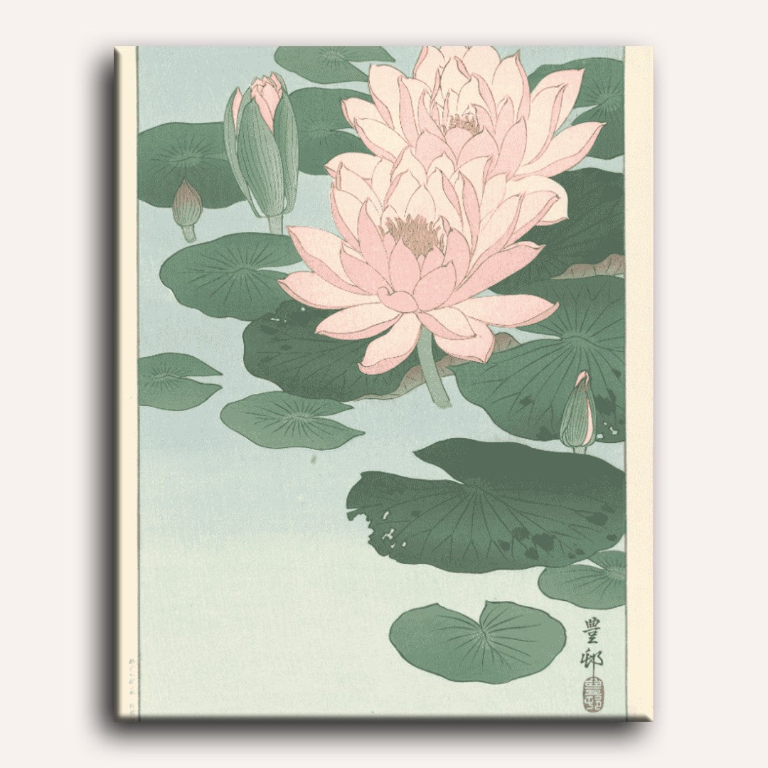 Flowering Water Lily - Schwertlilien Ohara Koson | Paint by Number