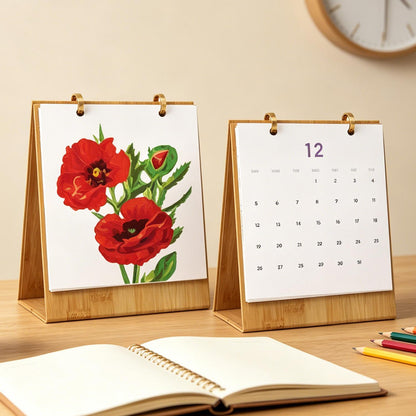 2027 Paint by Numbers Desk Calendar | Flowers Edition