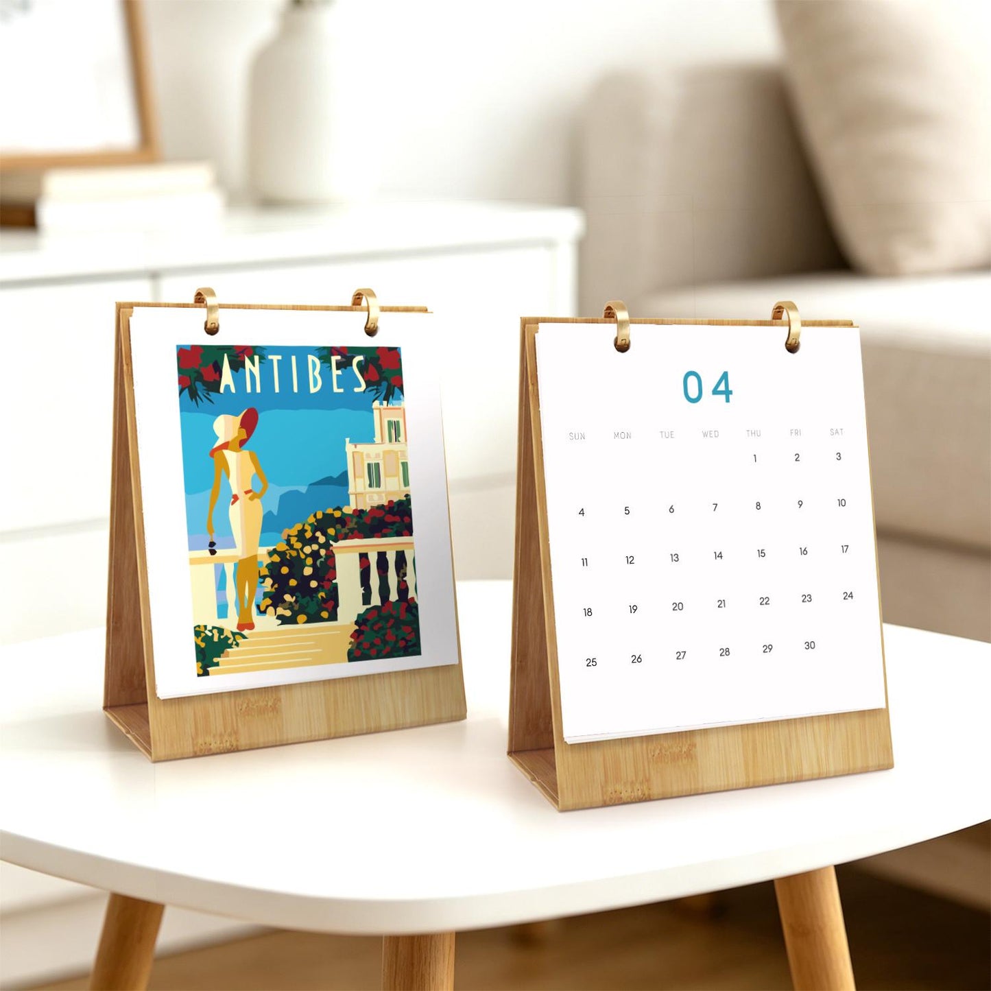 2027 Paint by Numbers Desk Calendar | World Trip Edition