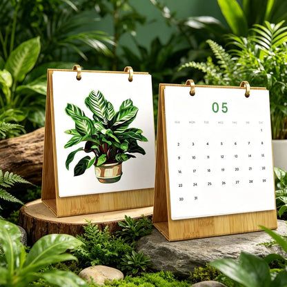 2027 Paint by Numbers Desk Calendar | Plants Edition