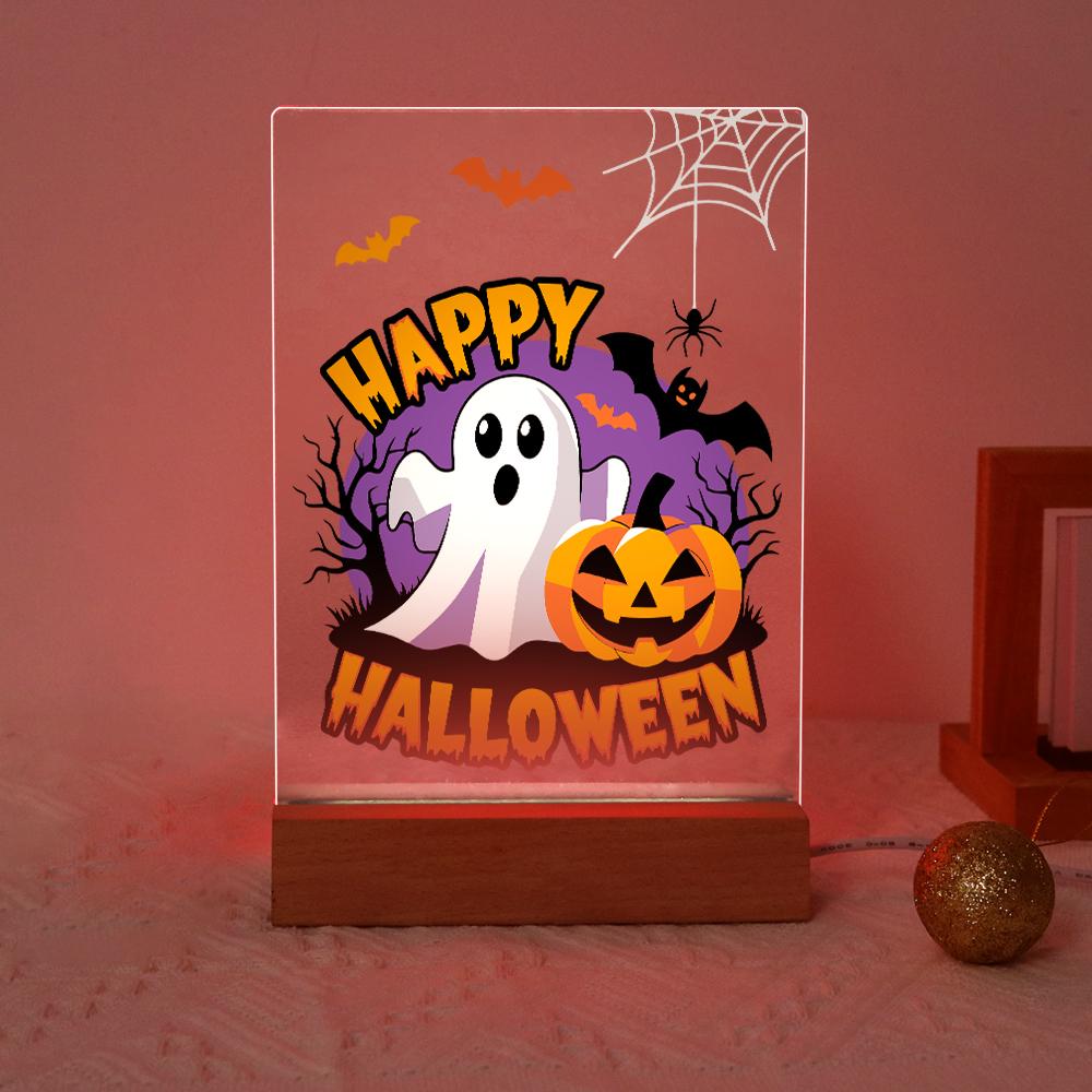 Paint by Number Halloween Lamp - Happy Halloween