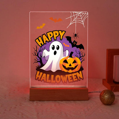 Paint by Number Halloween Lamp - Happy Halloween