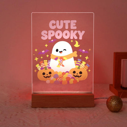 Paint by Number Halloween Lamp - Cute Ghost