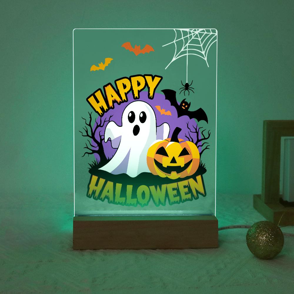 Paint by Number Halloween Lamp - Happy Halloween