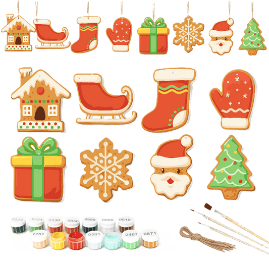 8 XL Christmas hangers - Classic Christmas Cookie Set