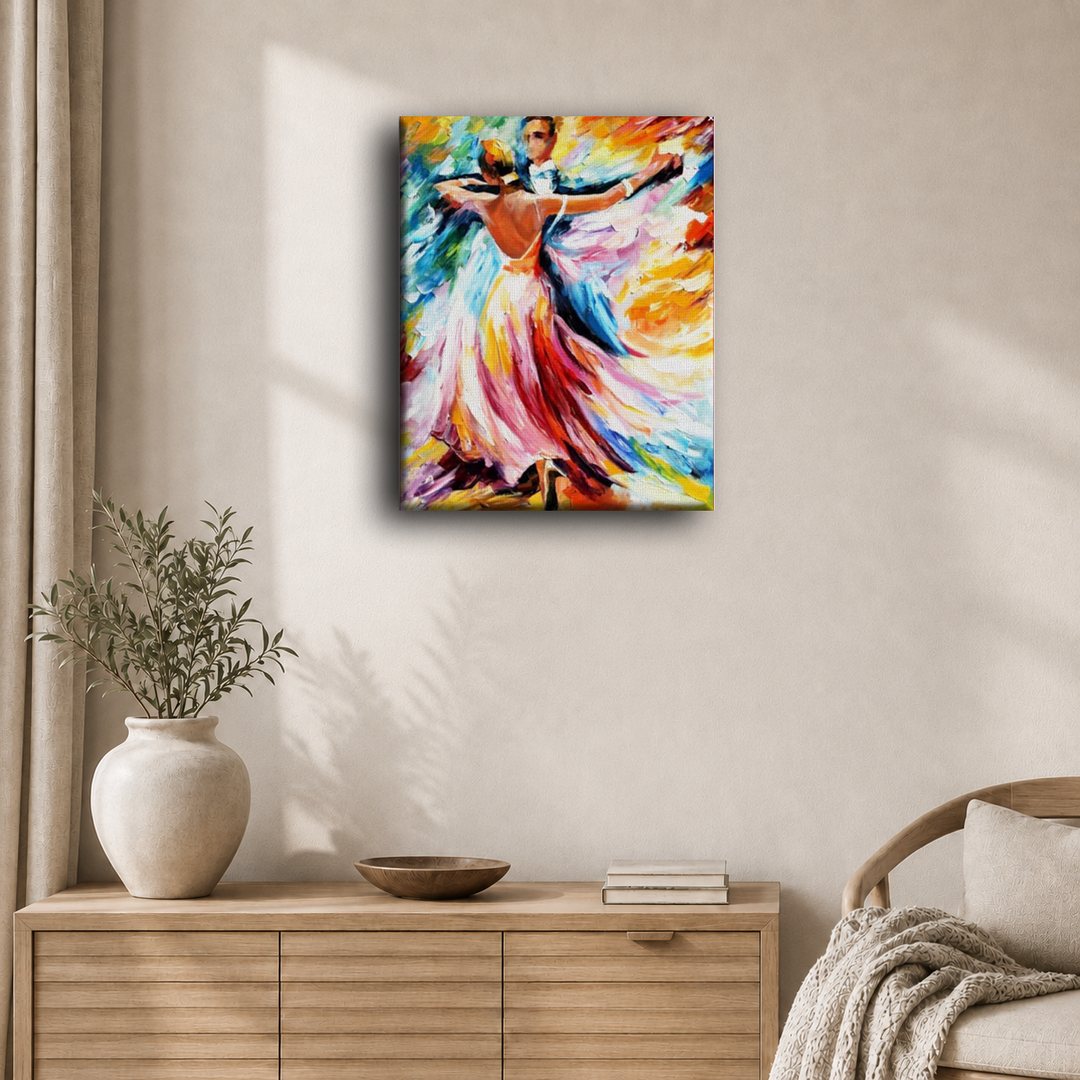 Colorful Couple Dancing | Paint by Numbers