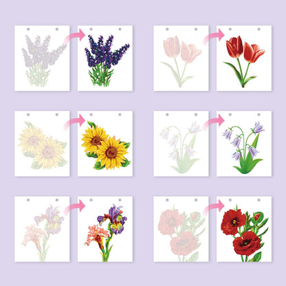 2027 Paint by Numbers Desk Calendar | Flowers Edition