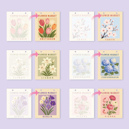 2027 Paint by Numbers Desk Calendar | Flower Market Edition