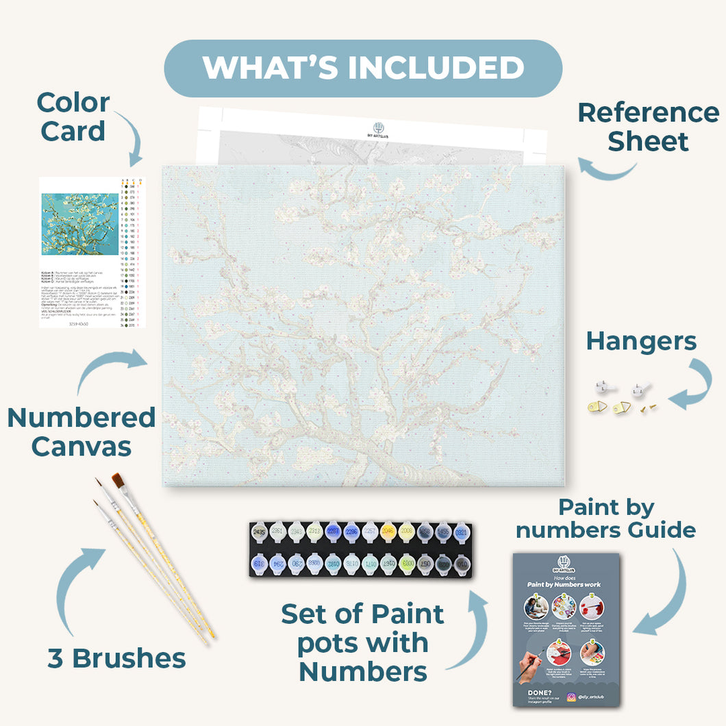 Almond Blossoms | Vincent Van Gogh | Paint by Numbers