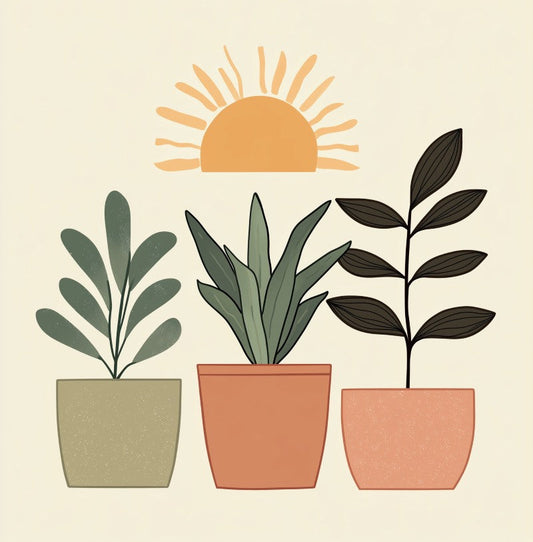Mini Paint by Number with Frame - 3 Plants-Paint by numbers