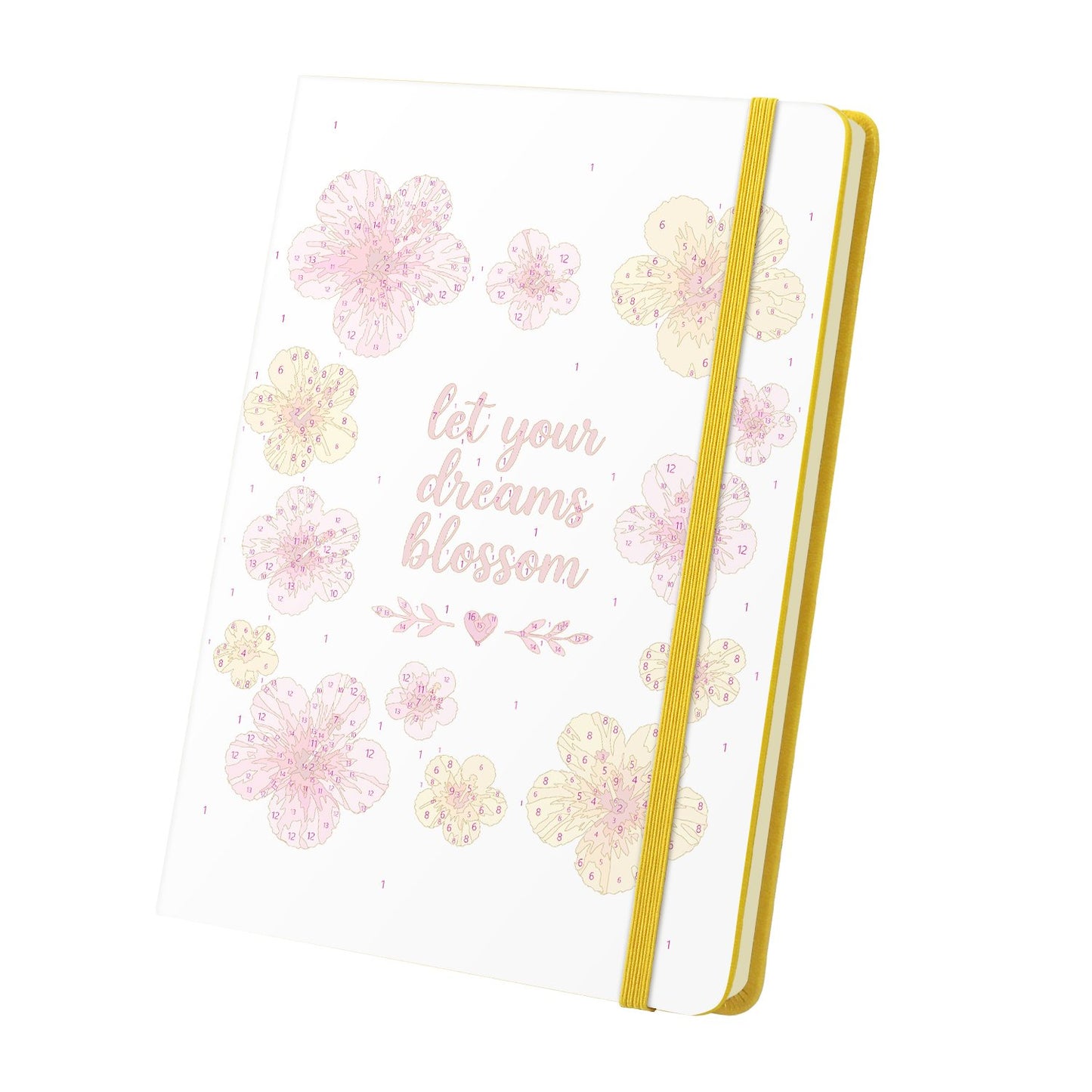Paint by Number Notebook - Tropical Blossoms