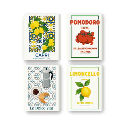 4 Mini Paintings - Italian Flavor Set- Paint by Numbers