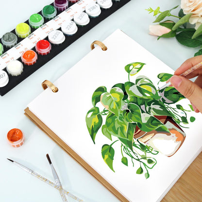 2027 Paint by Numbers Desk Calendar | Plants Edition