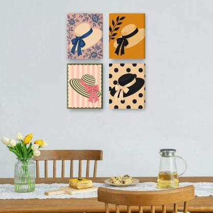4 mini-tableaux - Kit « Bonne nuit le monde »