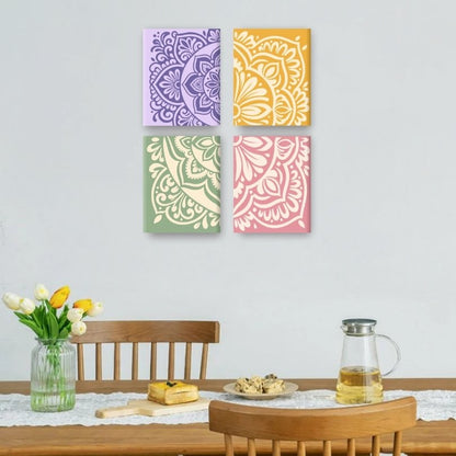 4 mini-tableaux - Kit « Bonne nuit le monde »