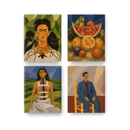 4 Mini Paintings - Frida's Creations Set- Paint by Numbers