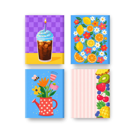 4 Mini Paintings - Fresh & Fruity Set- Paint by Numbers