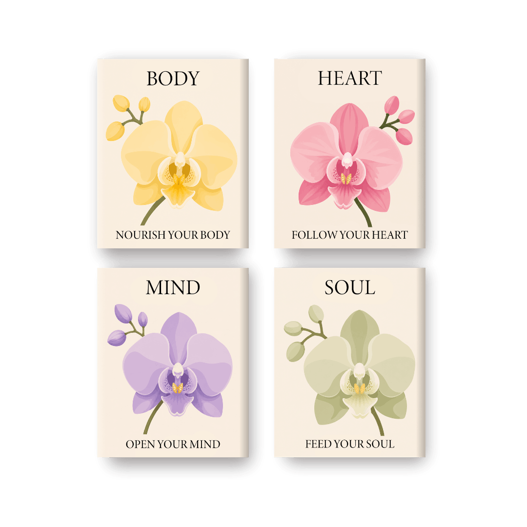 4 Mini Paintings - Feed your Soul Set- Paint by Numbers