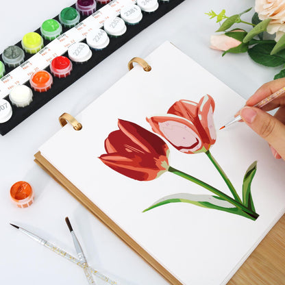 2027 Paint by Numbers Desk Calendar | Flowers Edition