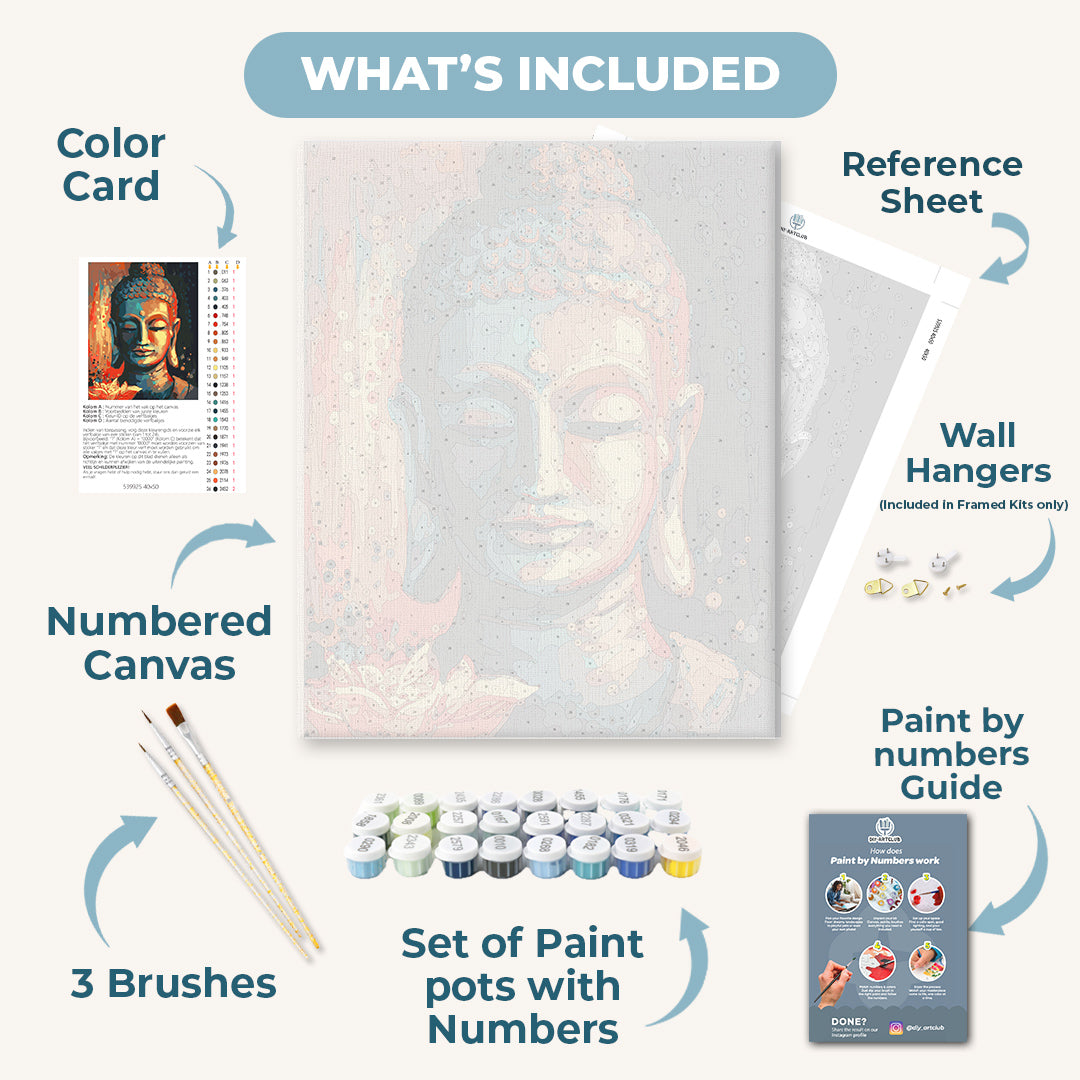 Buddha with a Flower | Painting by Numbers