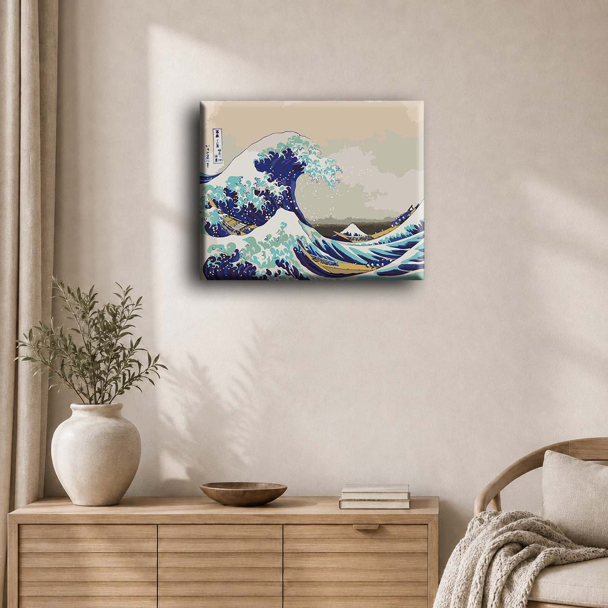 La Grande Vague de Kanagawa de Katsushika Hokusai | Peinture à numéros