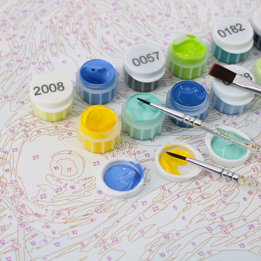 Extra Acrylic Paint Set – Paint by Numbers