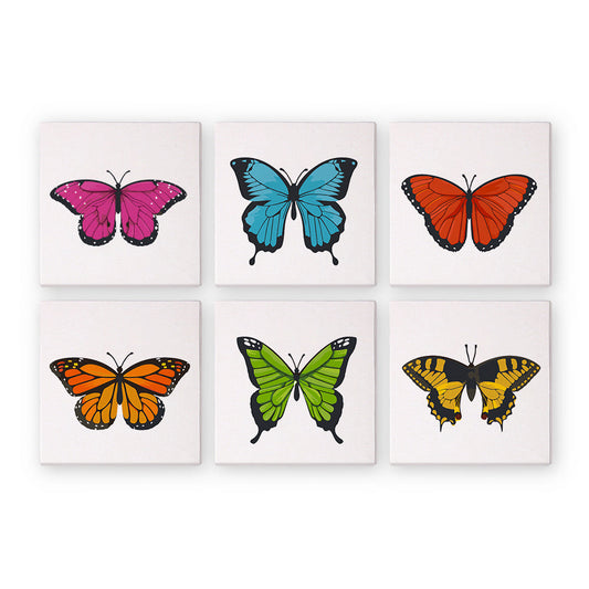 6 Mini Paintings | Butterfly Set-Paint by numbers